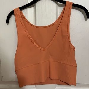 Orange Lululemon Power Pivot Tank Top